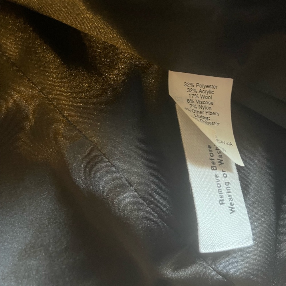 NWOT J. Crew Midnight Boucle - Navy and Silver Tweed Cropped Blazer - Size 4 - Picture 10 of 10